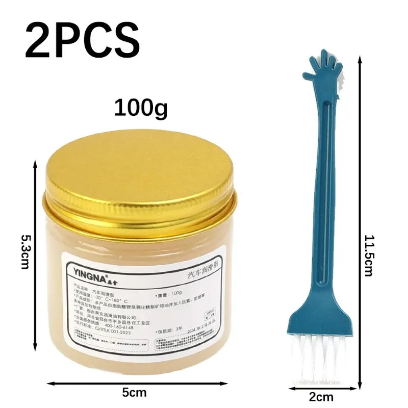 Car Sunroof Track Lubricating Grease Door Noise Antirust Oil White Mechanical Maintenance Gear Bearing Grease Kit