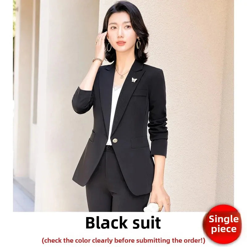 Elegantes Damen-Business-Jacket – Elegante formelle Arbeitsuniform für Frühling und Herbst