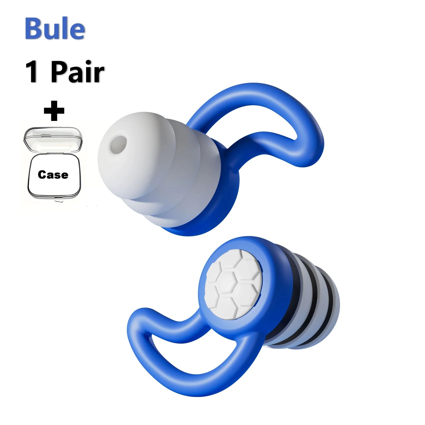 سدادات أذن HUAK المصنوعة من السيليكون الناعم - حماية للأذن بخاصية إلغاء الضوضاء للنوم والسباحة والراحة الهادئة