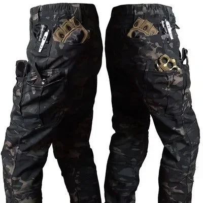 Men’s Winter Tactical Pants – Windproof, Waterproof, Fleece-Lined Outdoor Work & Hunting Trousers 4XL