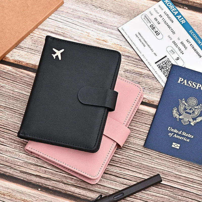 Leather Passport Holder – Waterproof Travel Wallet for Men & Women