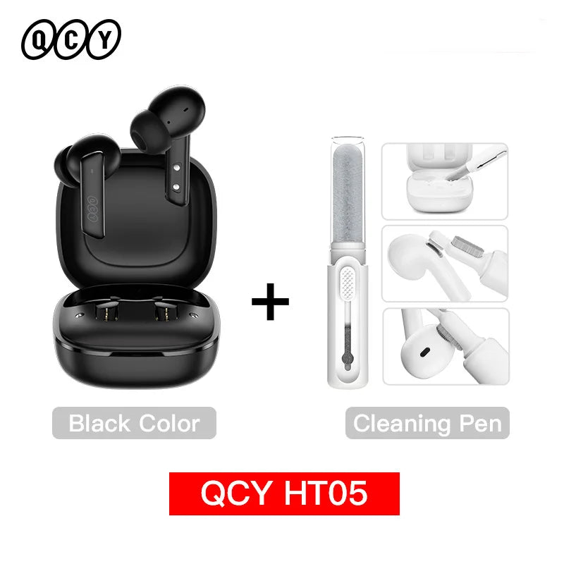 QCY HT05 ANC Wireless Earbuds – 40dB Noise Cancelling Bluetooth 5.2 TWS