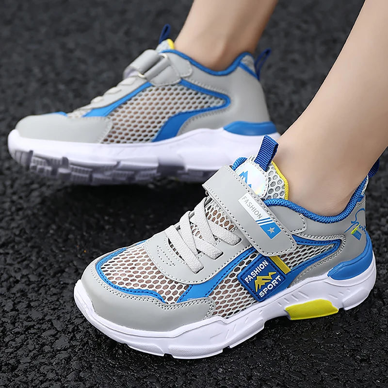 Kids Breathable Summer Sneakers – Non-Slip Mesh Sports Shoes for Boys & Girls