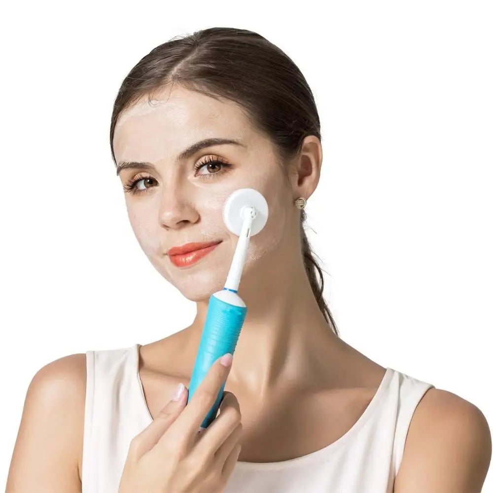 رأس فرشاة تنظيف الوجه المصنوعة من السيليكون • متوافقة مع فرشاة الأسنان الكهربائية براون أورال-بي فيتاليتي، تريومف، D12، D16، D20، D34