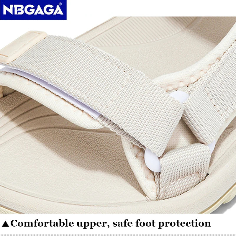 صنادل صيفية كلاسيكية مسطحة للنساء - أحذية رياضية بسيطة كاجوال وخارجية