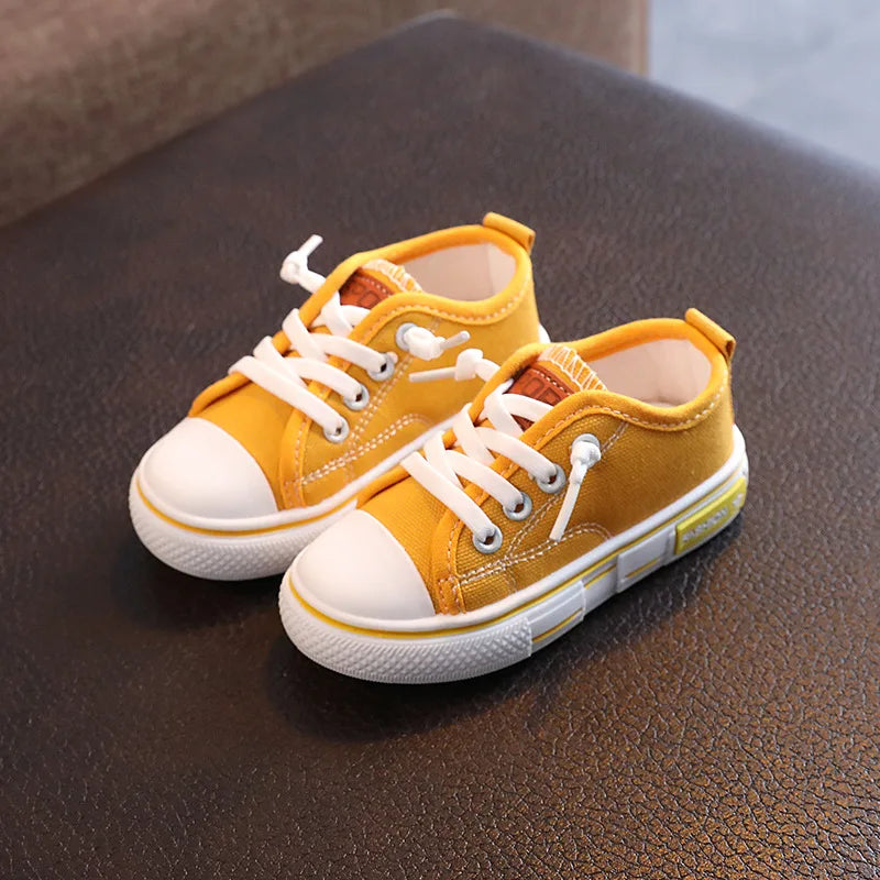 Kids Summer Canvas Sneakers | Breathable, Anti-Slip Casual Shoes for Boys & Girls (Size 21-32)