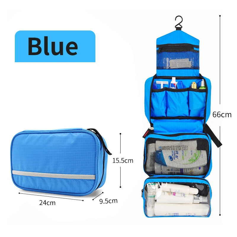 Hanging Toiletry Bag Travel Storage for Men & Women | Large Waterproof Cosmetic Shower Bag Travel Set