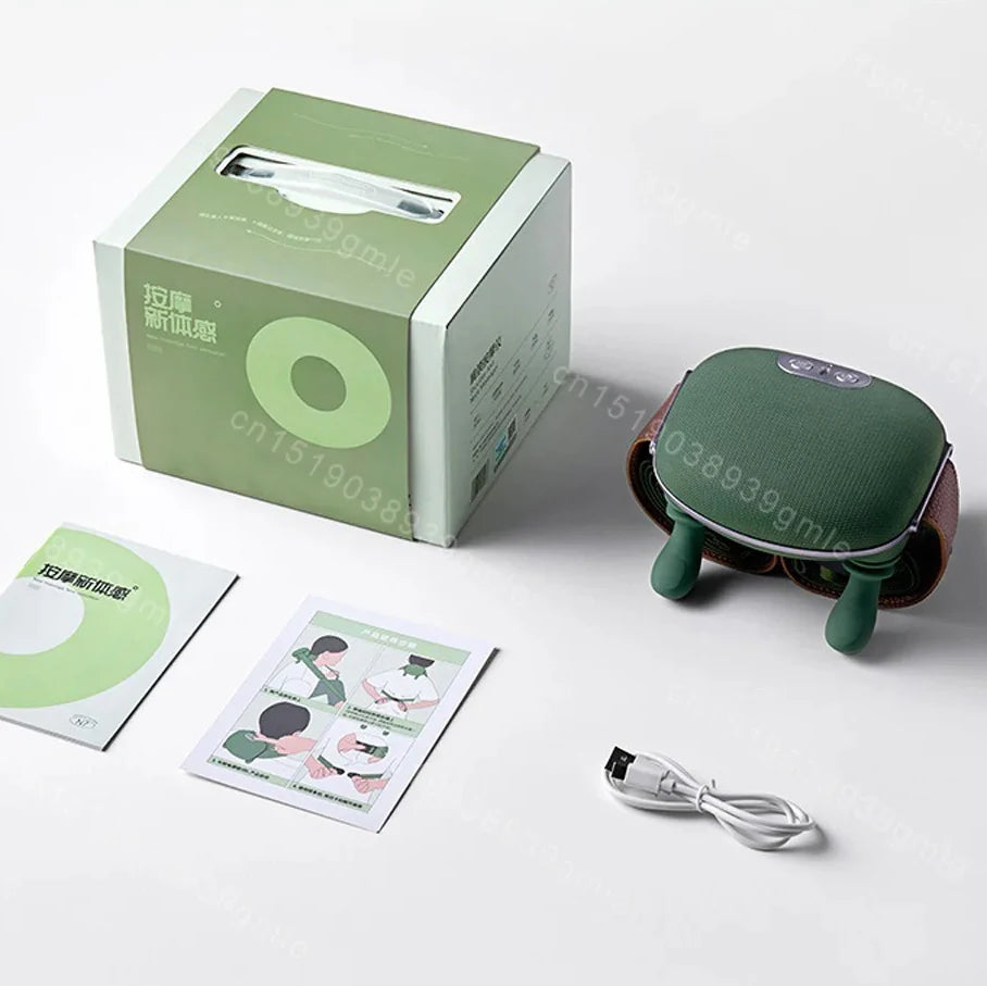 جهاز تدليك الرقبة والكتف بيونيك - وسادة تدليك كهربائية مدفأة للرقبة والظهر والخصر والساقين وكامل الجسم بثلاثة أوضاع