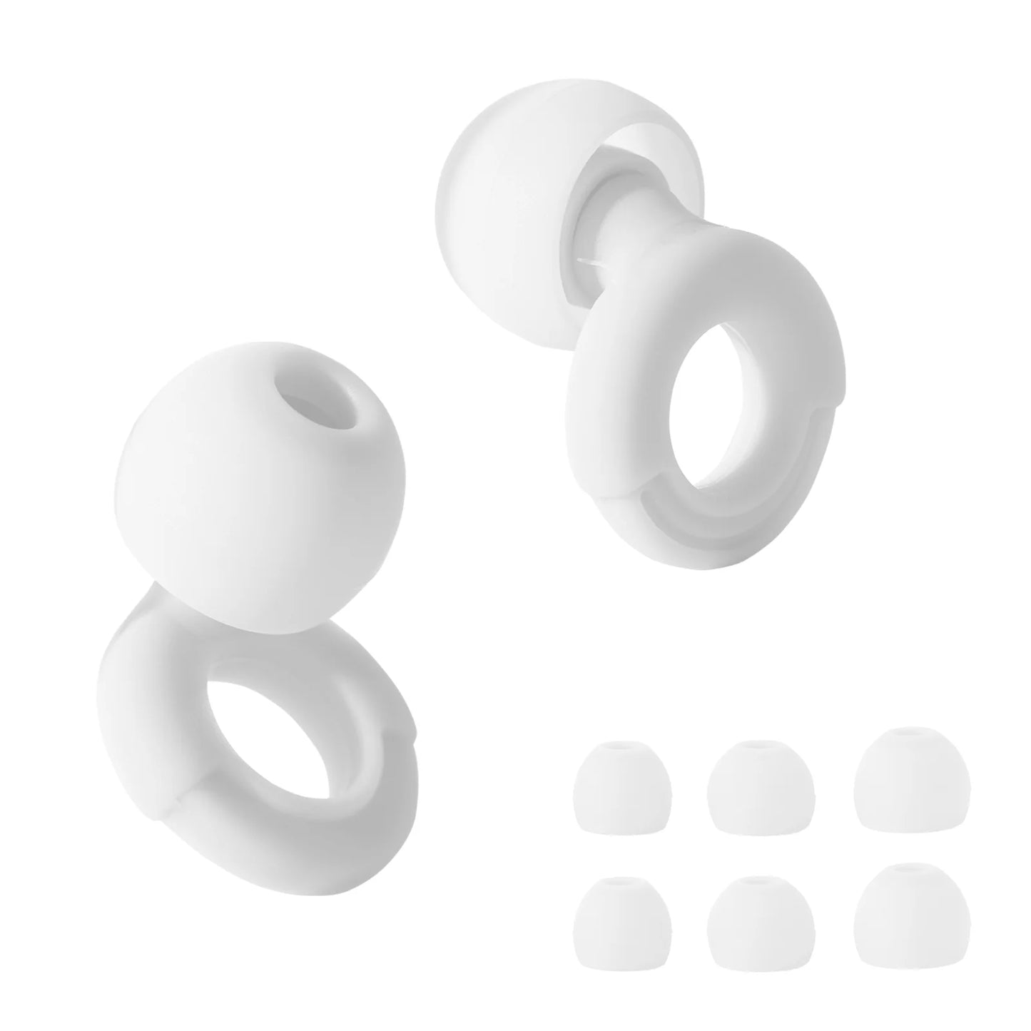 HUAK  03 Silicone Earplugs • Swimming & Sleep • Noise Reduction • Soundproof Hearing Protection • Reusable Loop Earplugs