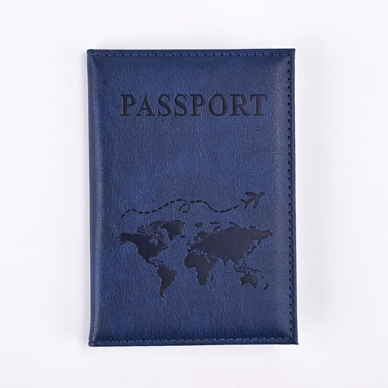 Colorful PU Passport Holder – Travel Wallet for Tickets & Credit Cards