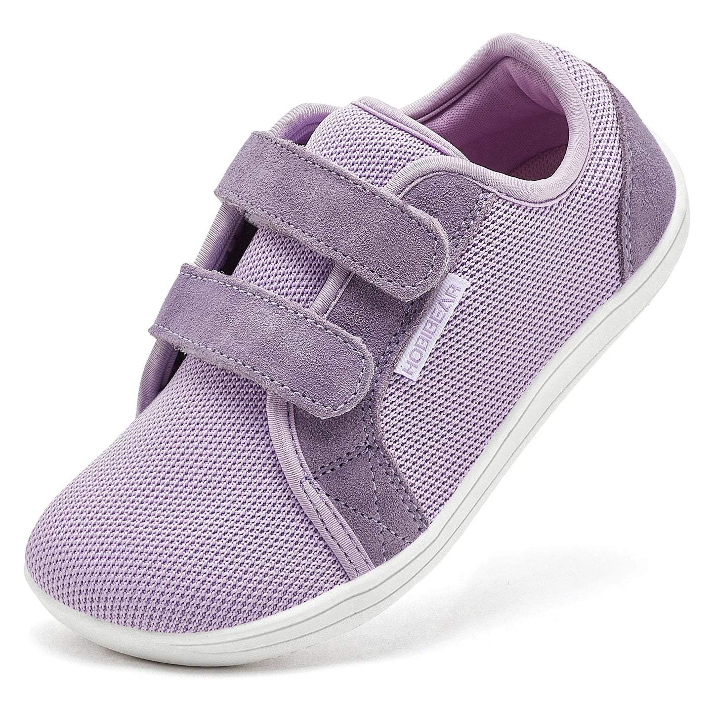 HOBIBEAR Kids Barefoot Shoes | Wide Toe Mesh Minimalist Sneakers with Hook & Loop Closure