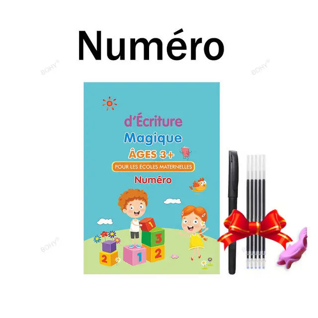 Grooved Handwriting Magic Practice Copybook – Cursive Writing & Calligraphy Workbook for Kindergarten & Preschool Kids