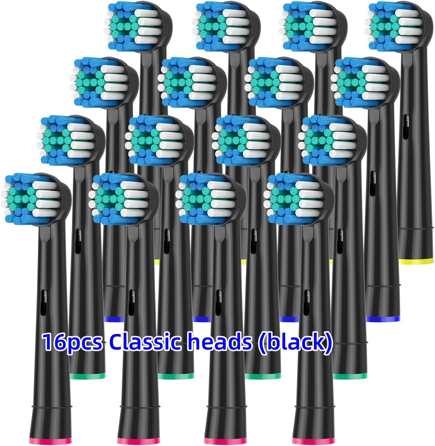 16/20PCS Oral-B Compatible Toothbrush Heads • Replacement Brush Nozzles • Sensitive, Floss & Cross Action Refills