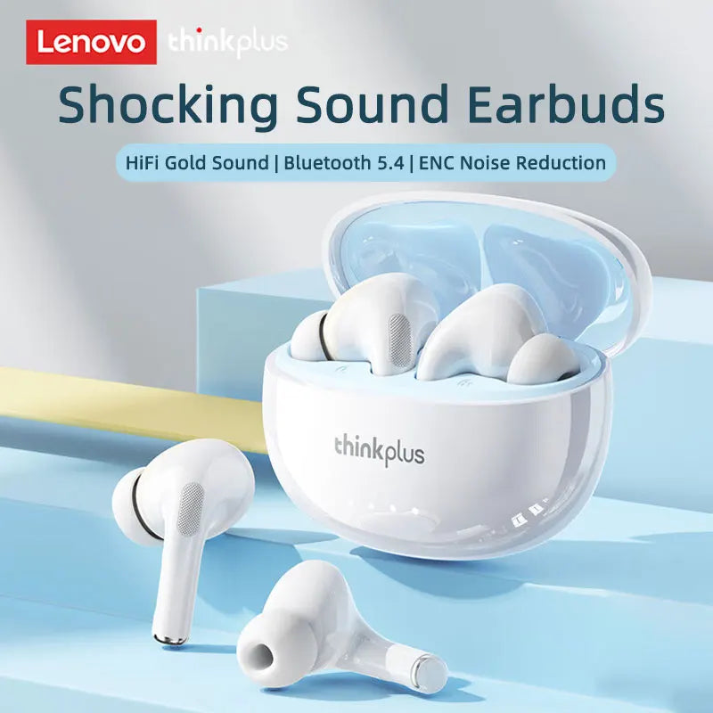 Lenovo LP5 Pro TWS Bluetooth 5.4 Earphones | HiFi Gaming Earbuds with Touch Control & Long Battery Life