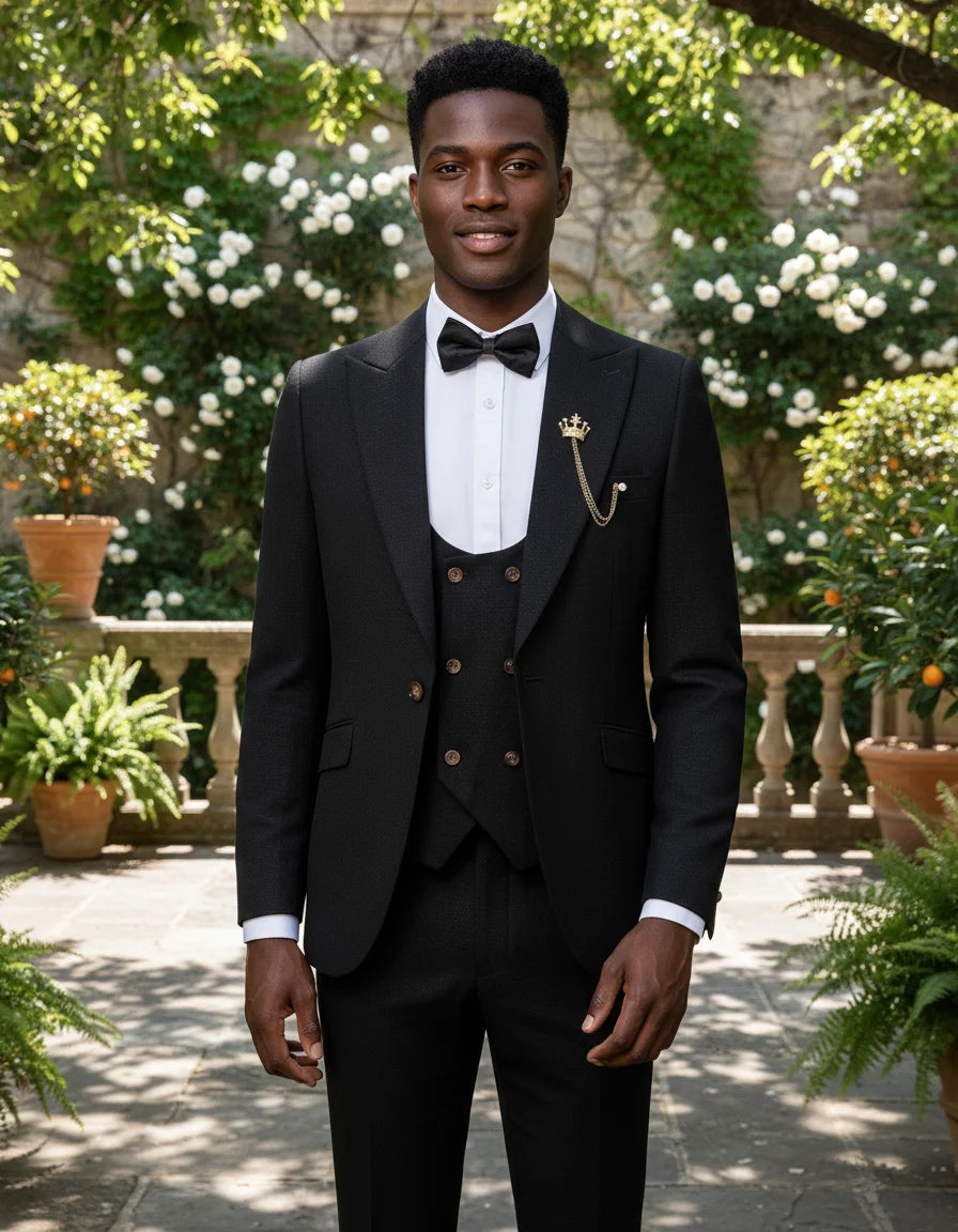 ST Cassy Men's Slim Fit Suit – Elegant Groom, Wedding & Business Formal Wear