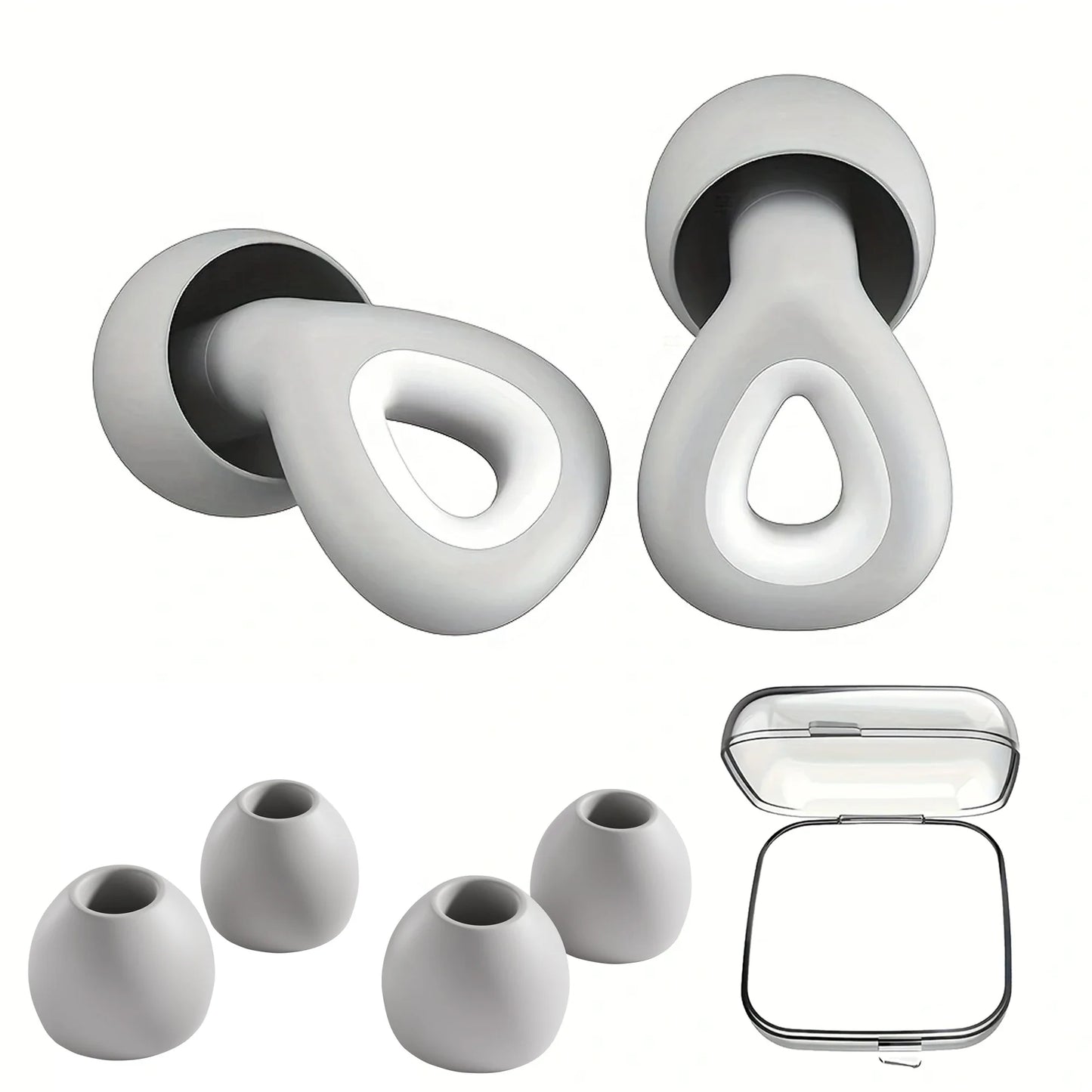 سدادات أذن سيليكون HUAK 29 - حماية سمعية مضادة للضوضاء للسباحة والنوم والعمل والسفر والمزيد