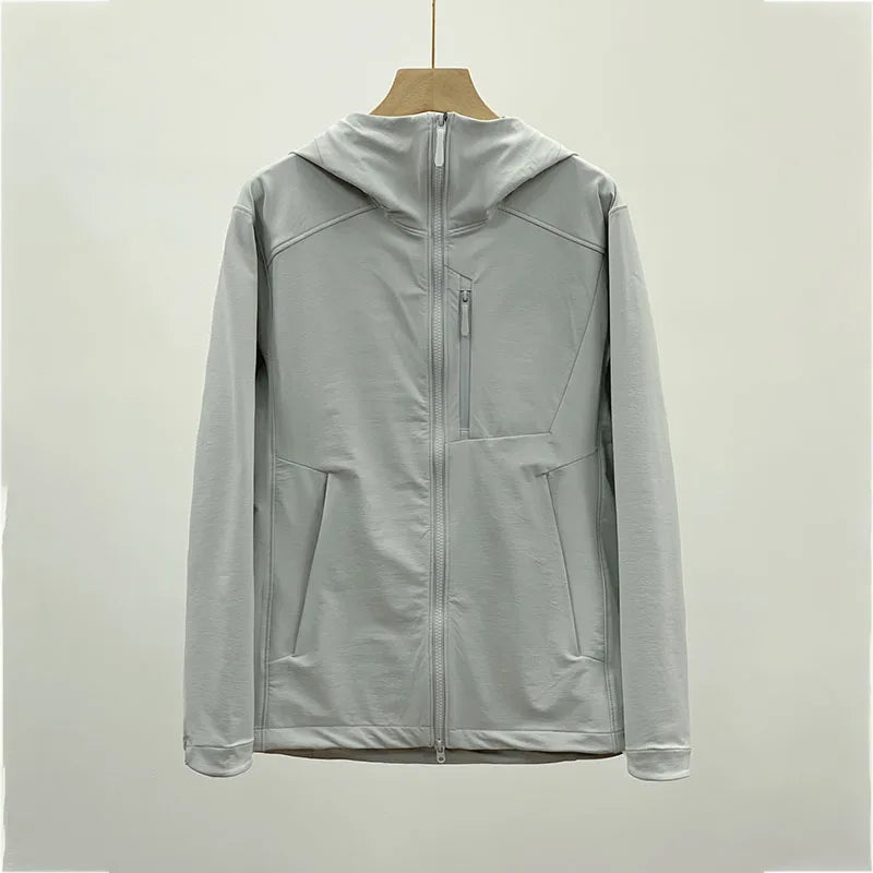 ARC Outdoor Unisex Softshell Jacket – Windproof & Rainproof Hooded Coat for Mountaineering, Cycling & Camping