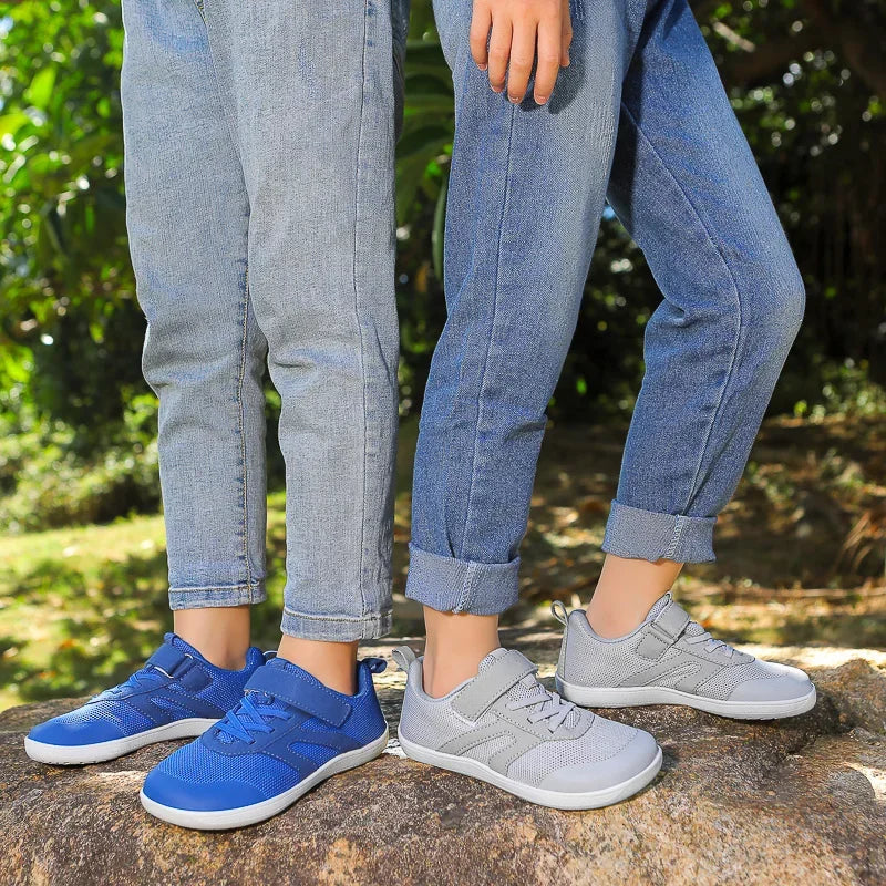 Kids Wide Width Barefoot Shoes | Minimalist Elastic Sneakers with Zero Drop Sole for Boys & Girls