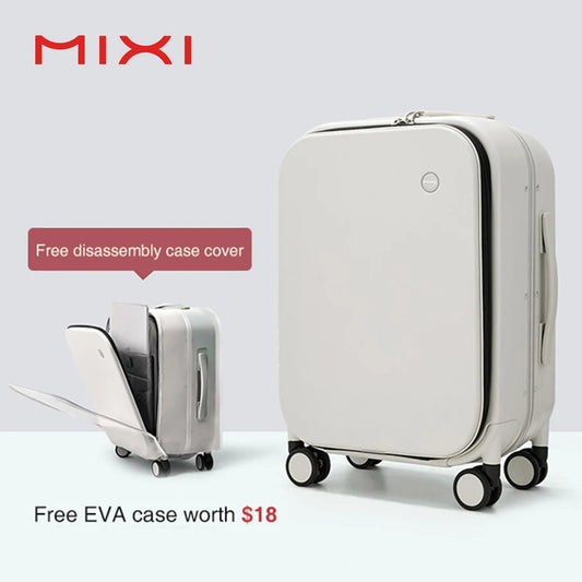 Mixi Patent Design Aluminum Frame Suitcase | Carry-On Rolling Luggage Cabin Bag M9260 | 18/20/24 Inch