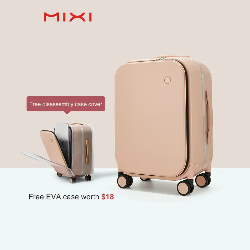 Mixi Patent Design Aluminum Frame Suitcase | Carry-On Rolling Luggage Cabin Bag M9260 | 18/20/24 Inch