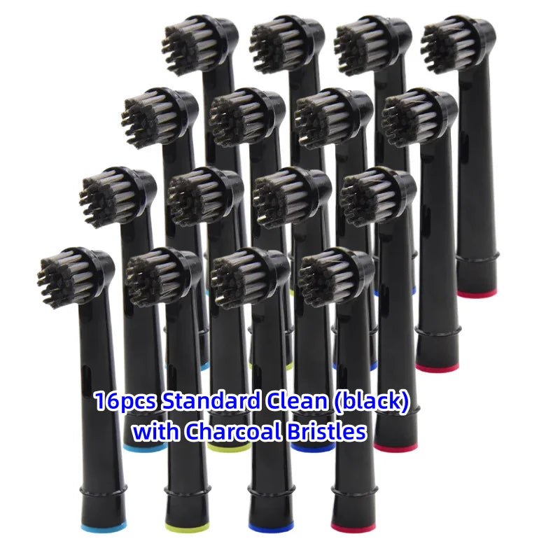 16/20PCS Oral-B Compatible Toothbrush Heads • Replacement Brush Nozzles • Sensitive, Floss & Cross Action Refills