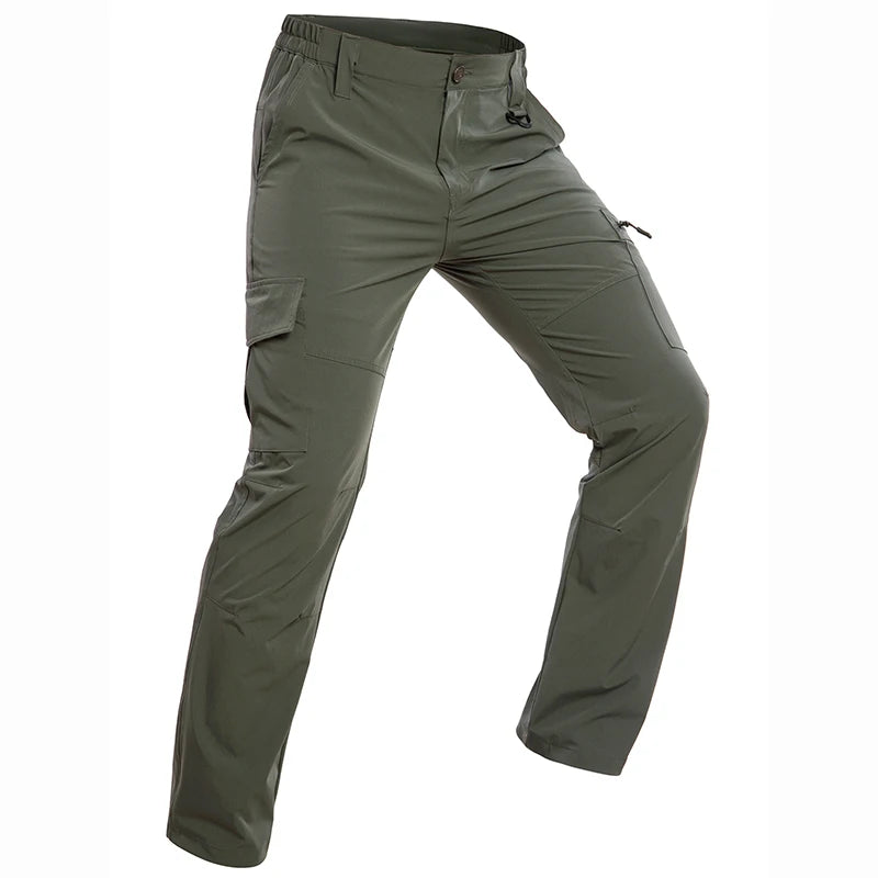 Leichte, schnelltrocknende und wasserabweisende Cargohose für Herren – Outdoor-Wanderhose, taktische Arbeitshose