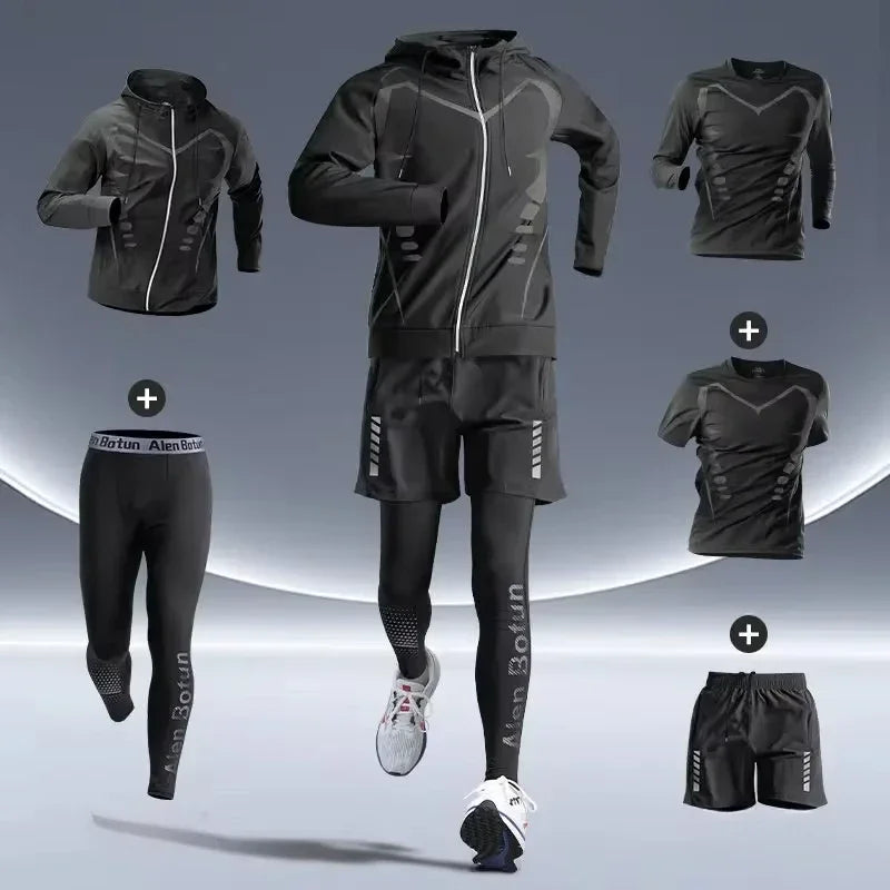 Men's Sports Suit – Quick-Dry Fitness & Running Training Clothes for Gym, Cycling & Outdoor Workouts