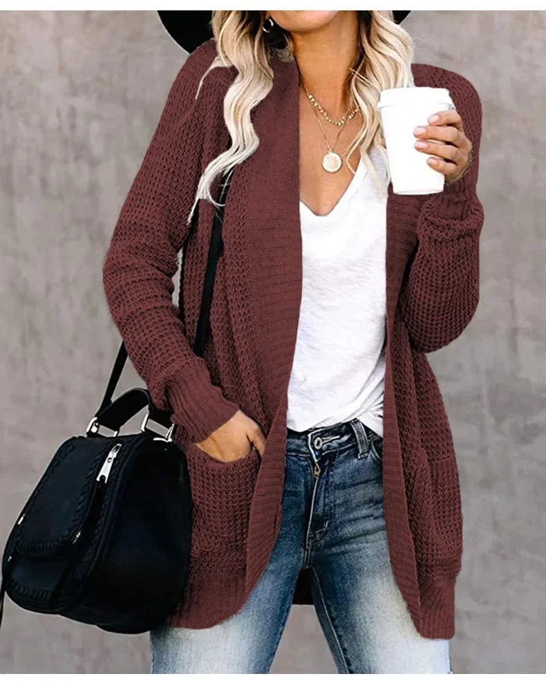 Fashion Women Cardigan Autumn Harajuku Knitted Sweater Basic Jacket Thin Streetwear Outerwear
