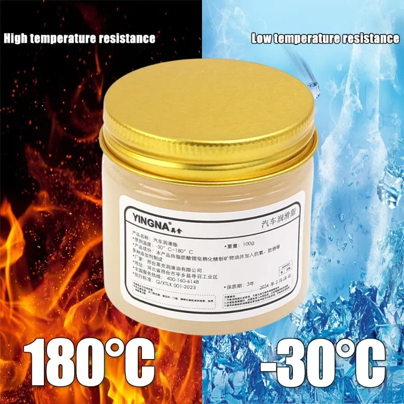 Car Sunroof Track Lubricating Grease Door Noise Antirust Oil White Mechanical Maintenance Gear Bearing Grease Kit