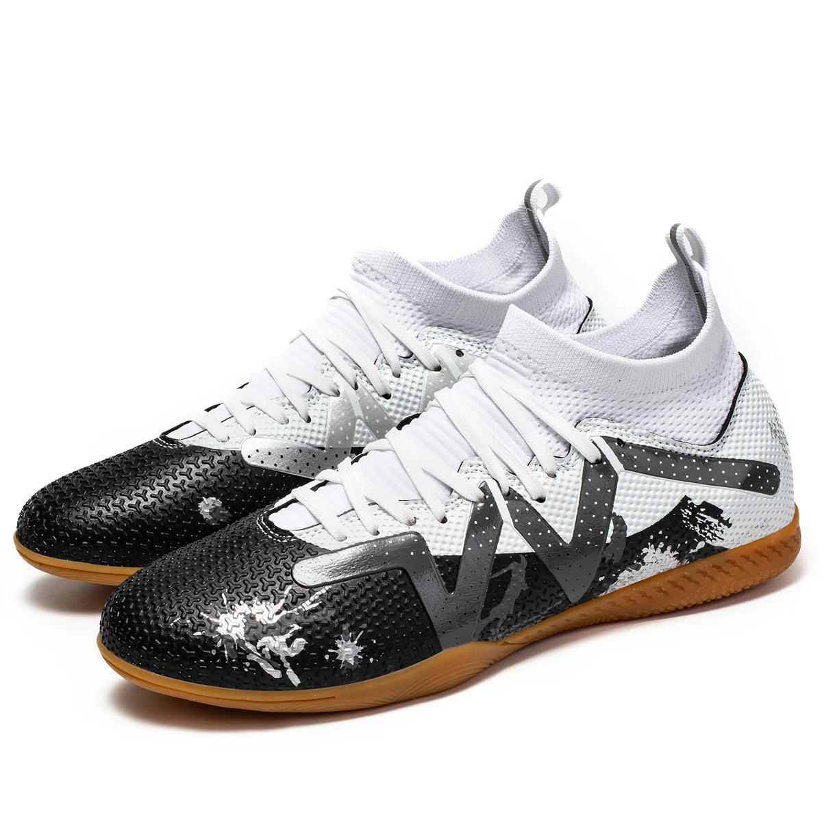 Professional Men's Indoor Football Shoes – Flat Bottom, Durable & Comfortable Non-Slip Soccer Training Shoes for Adults & Teenagers