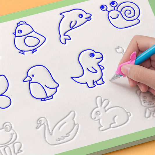 Magic Copybook Children’s Groove Drawing Book – Early Writing & Drawing Practice Book for Kids Ages 3–8