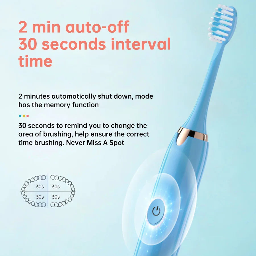 Tongwode Electric Toothbrush – Rechargeable Ultrasonic Smart Toothbrush with Long-Lasting Battery