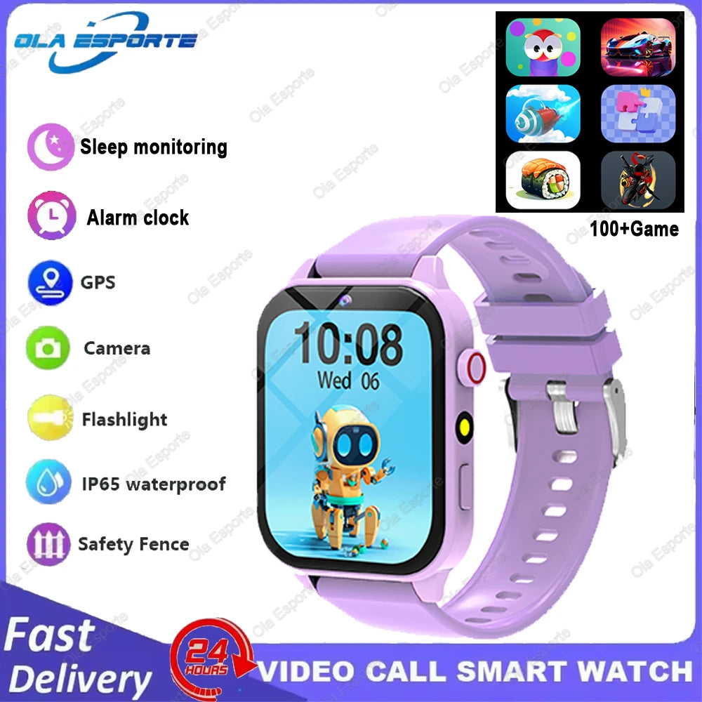 2025 New Kids Smart Watch – 1.83″ Display, 18 Games, Sleep Monitor, Camera & Alarm, Gift for Boys & Girls