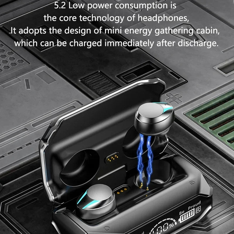 سماعات أذن لاسلكية بتقنية البلوتوث M41 | سماعات أذن ستيريو ذكية تعمل باللمس مع إضاءة LED وشاشة رقمية