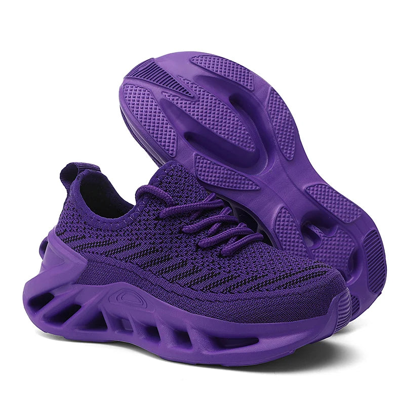 Kids Black & White Casual Sneakers | Comfortable School & Sports Shoes