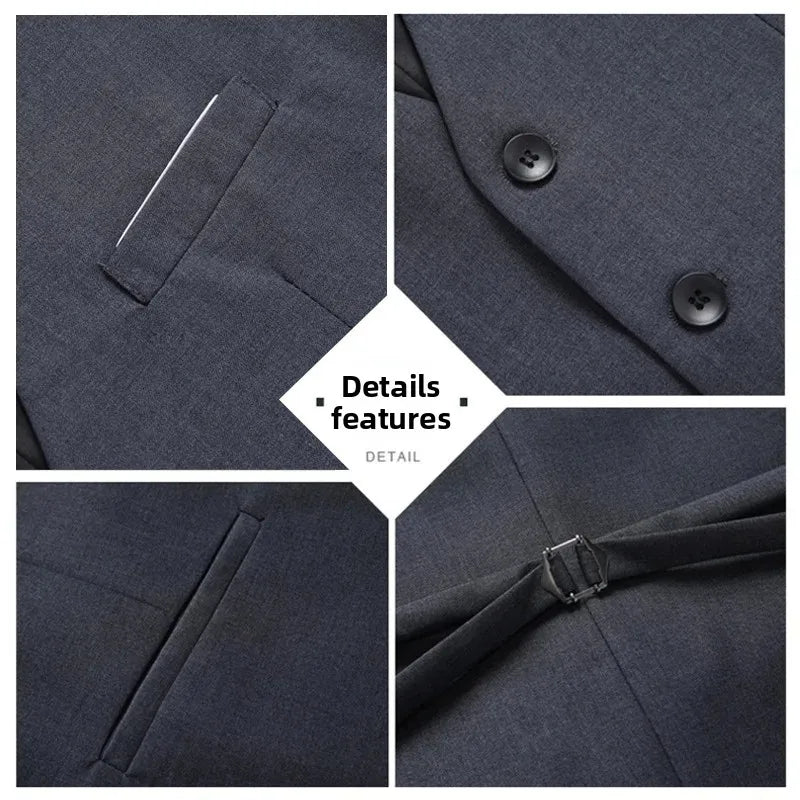 Men's Slim Fit Suit Vest – Wedding Groomsmen & Business Western Style