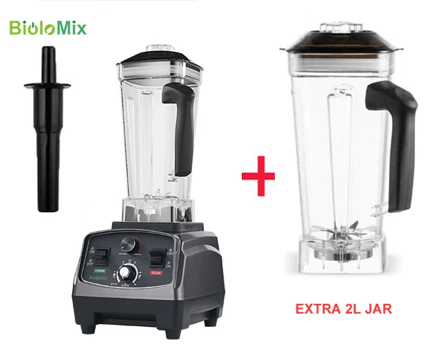 BioloMix 2200W Heavy Duty Blender 3HP Mixer Juicer Food Processor 2L BPA Free